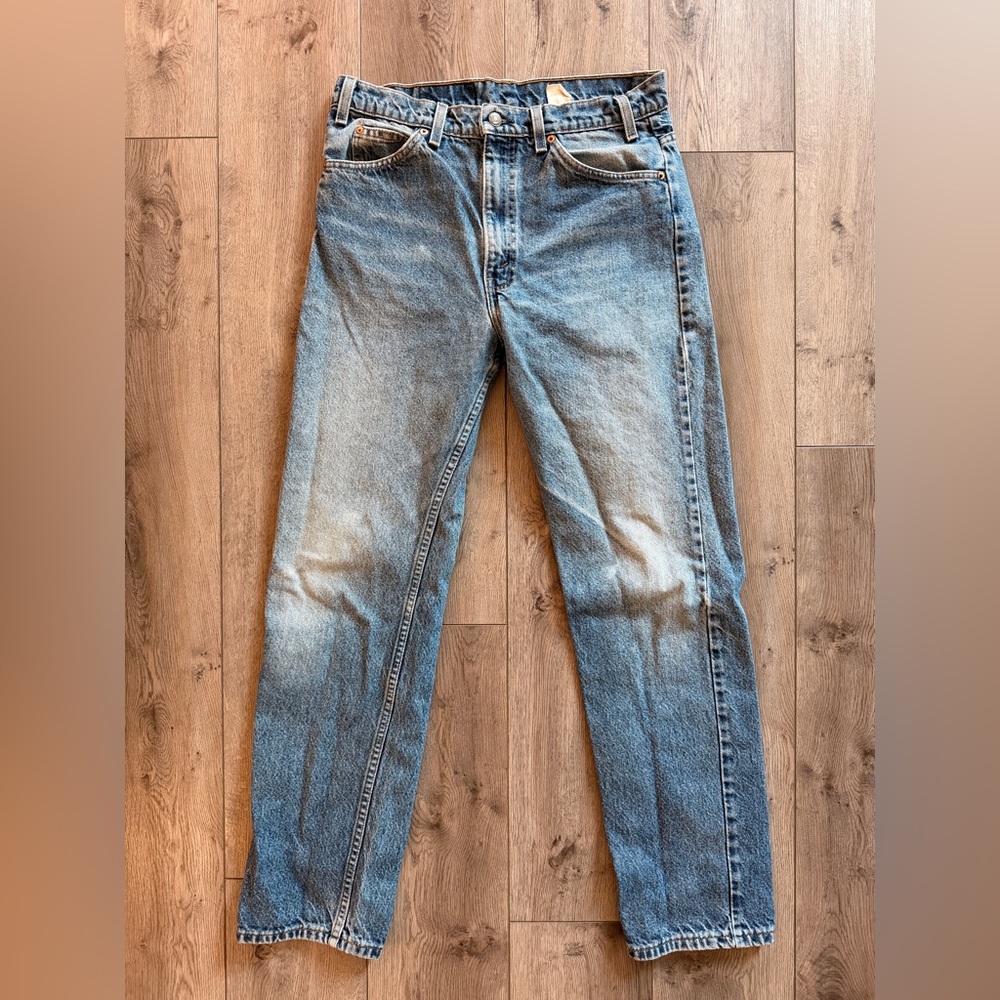 Vintage Levi's 505 Orange Tab Men's Straight Fit Blue Jeans